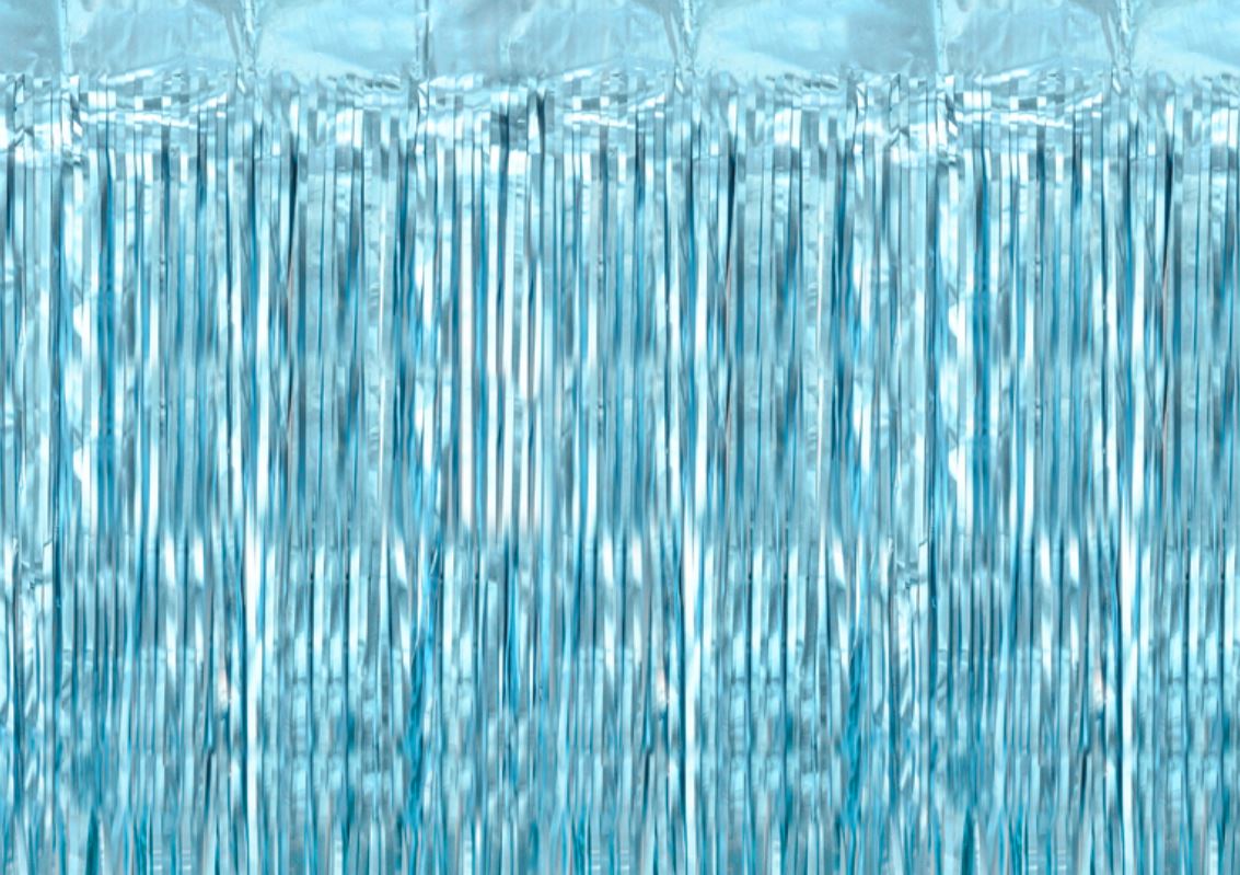 Light Blue Party Curtain