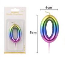 Rainbow Candle Number 0