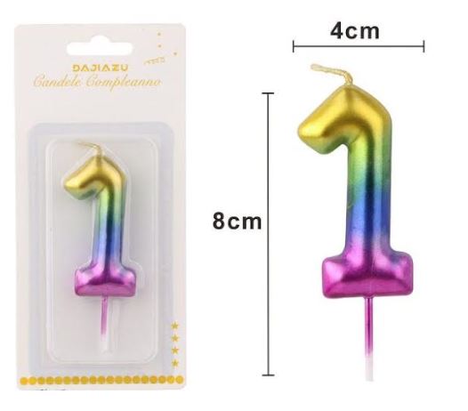 Rainbow Candle Number 1