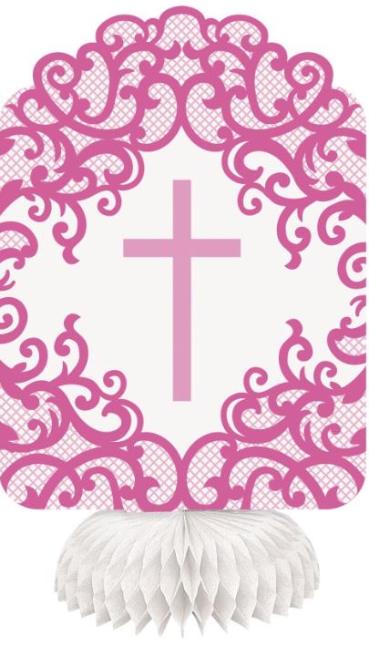 Pink Cross Centerpiece