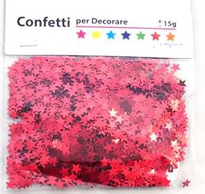 Table Confetti Small Stars Red - 15g