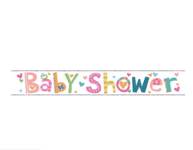 Banner Baby Shower 2.5m Foil
