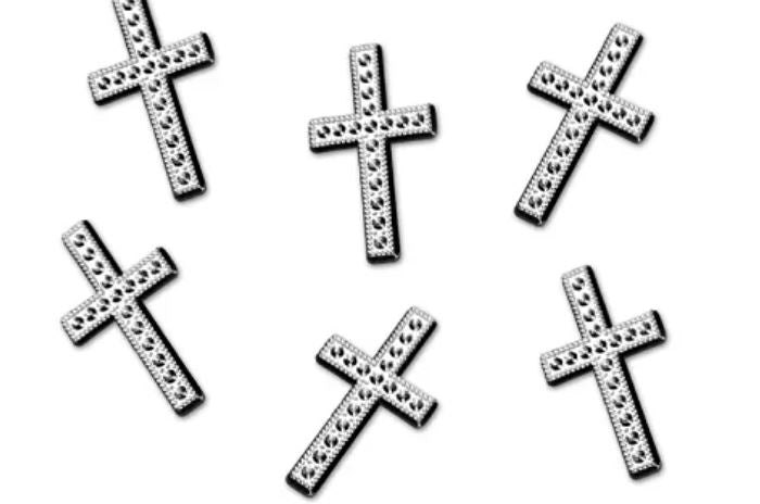 Table Confetti Crosses