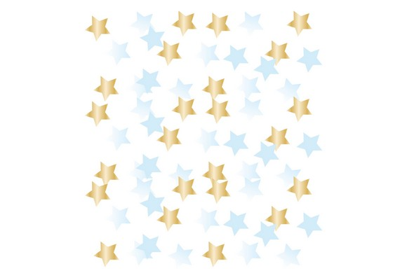 Table Confetti - Blue & Gold Stars