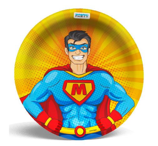 Super Hero Plates 9"