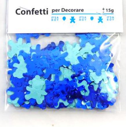 Table Confetti - Teddy Bears Blue