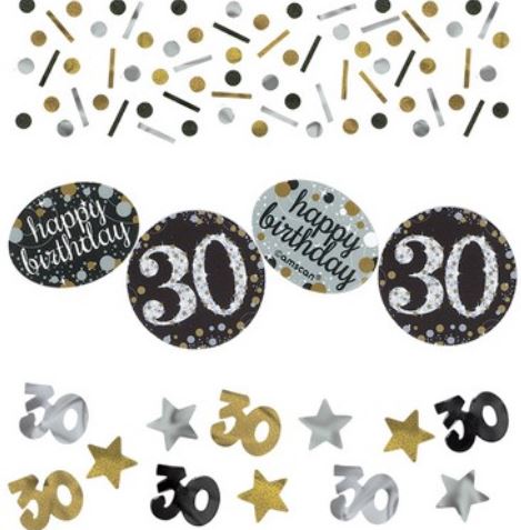 Table Confetti - 30th Birthday - Value Pack 34g