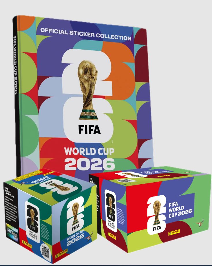 FIFA WORLD CUP 2026 Hard Back Sticker Album & 150 Packets - Panini