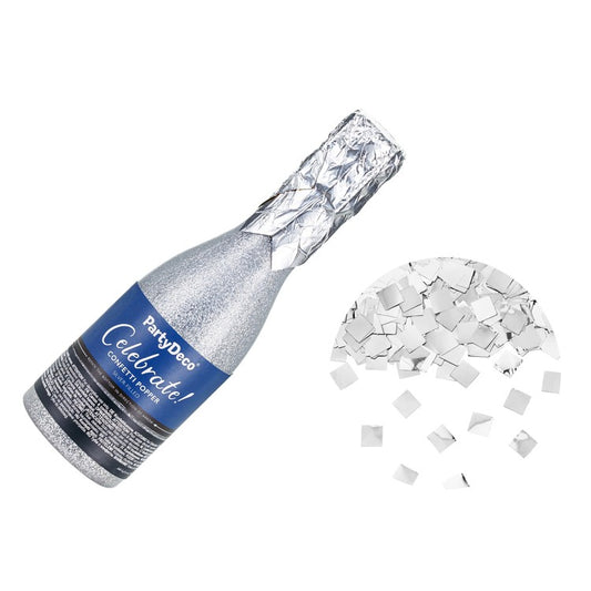 Champagne Confetti Cannon Silver 20.5CM