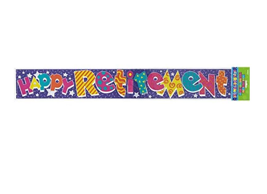 Happy Retirement Banner Multi Colour